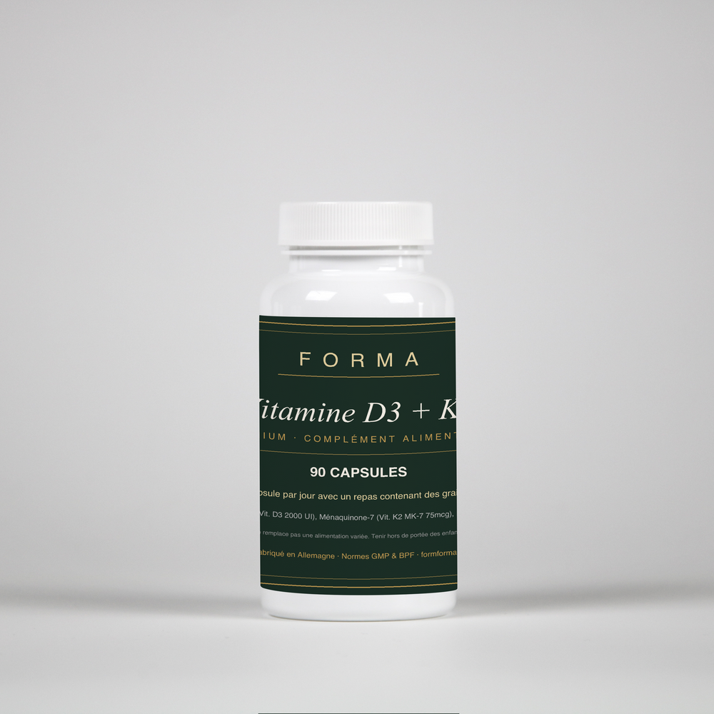 Vitamine D3 + K2 – 90 Capsules