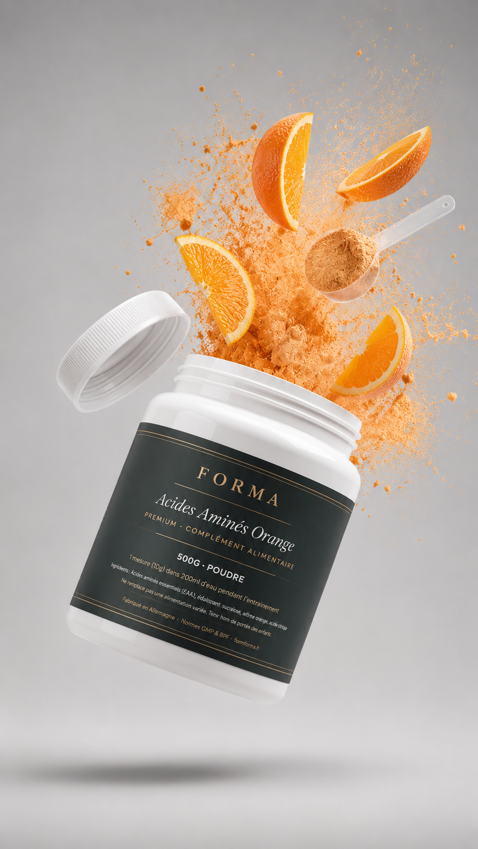 Acides Aminés Orange - 500g — complément alimentaire FORMFORMA