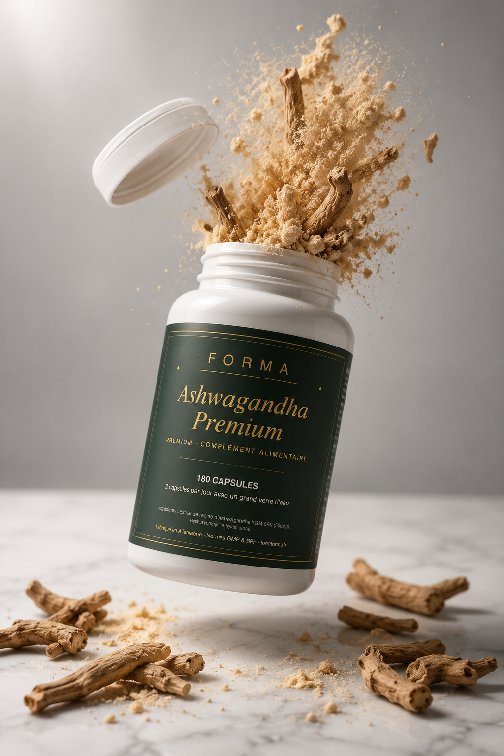 Ashwagandha Premium - 180 Capsules — complément alimentaire FORMFORMA