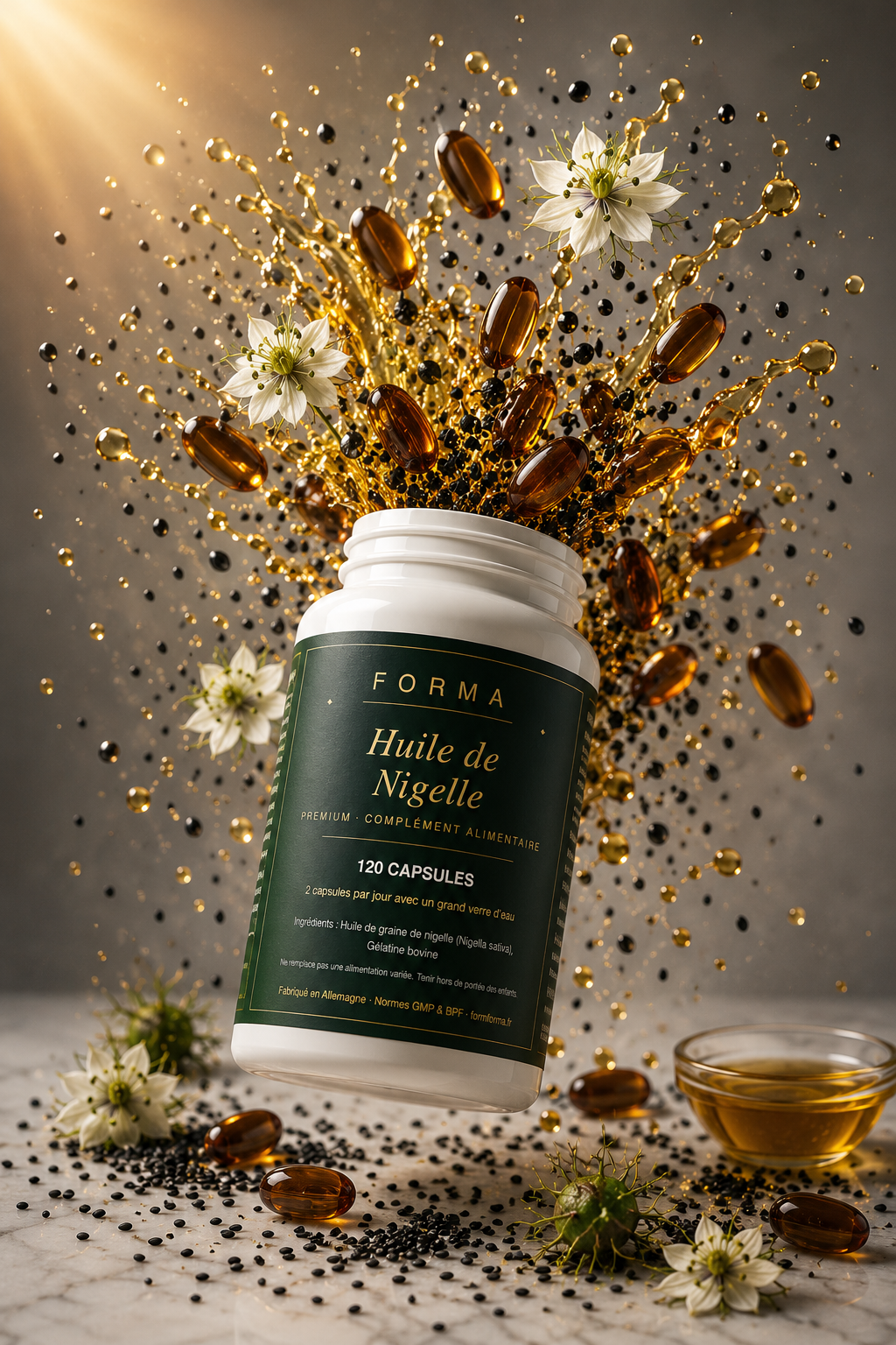 Huile de Nigelle - 120 Capsules — complément alimentaire FORMFORMA