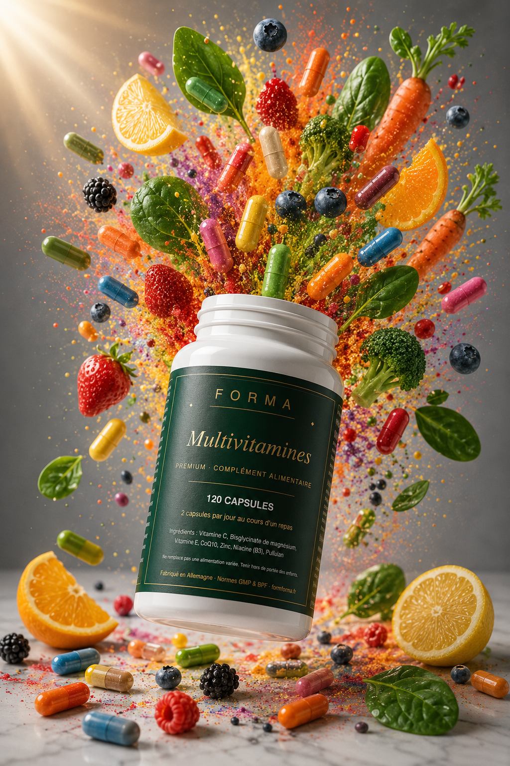 Multivitamines - 120 Capsules — complément alimentaire FORMFORMA