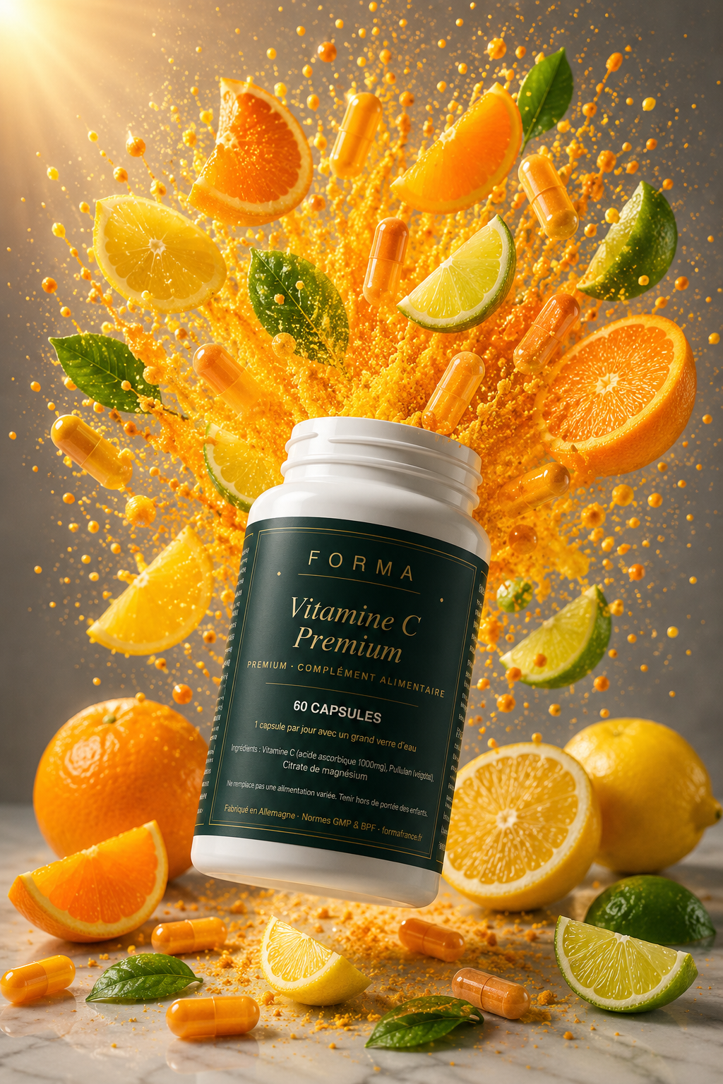 Vitamine C Premium - 60 Capsules — complément alimentaire FORMFORMA