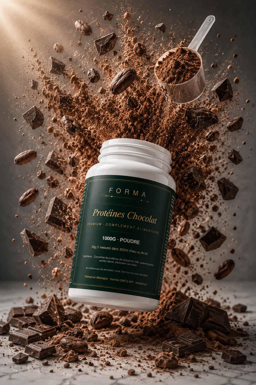 Whey Protéines Chocolat - 1000g — complément alimentaire FORMFORMA