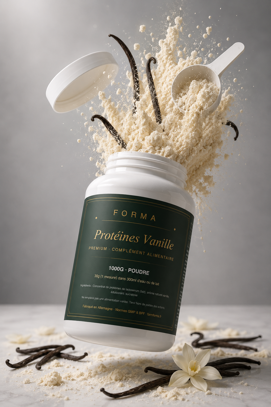 Whey Protéines Vanille - 1000g — complément alimentaire FORMFORMA