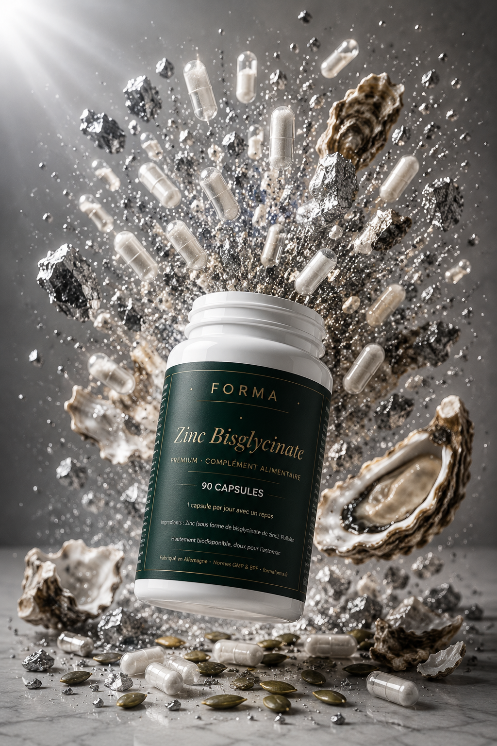 Zinc Bisglycinate - 60 Capsules — complément alimentaire FORMFORMA